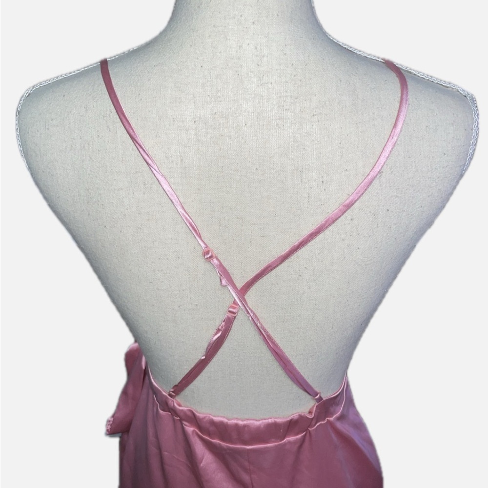 Lux LA Pink elegant wrap dress -NWT - Picture 3 of 6
